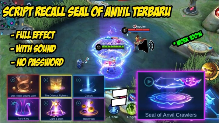 SCRIPT RECALL TAS TAS SEAL OF ANVIL FULL EFFECT AND SOUND TERBARU 2021