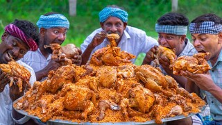 FULL CHICKEN BIRYANI | Whole Chicken Biryani Cooking & Eating in Village | Episode 3