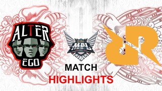 Alter Ego vs RRQ HIGHLIGHTS MPL ID S11 | RRQ vs AE