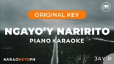 Ngayo'y Naririto - Jay R (Piano Karaoke)