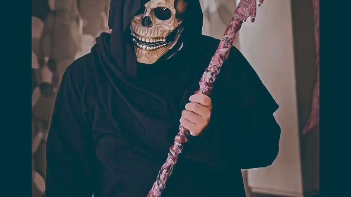 Grim reaper cosplay in Bstasion Anime carnival 2023