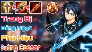 TOP Allain | Hướng Dẫn Lên Trang Bị Bảng Ngọc Phù Hiệu Đường Caesar Mùa 18✓