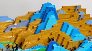 Limited to 1 set of LEGO "A Thousand Miles of Rivers and Mountains" / Hunshui Moyu original MOC Chin