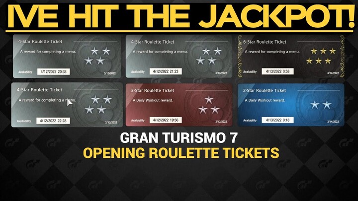 Gran Turismo 7 - Ive Hit The JACKPOT!! Opening MORE Roulette Tickets!!