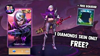 FREE SKIN AND BOARDER + GET COLLECTOR SKIN BENEDETTA 1 DIAMONDS?! | MOBILE LEGENDS