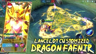 LANCELOT DRAGON FAFNIR SKIN SCRIPT CUSTOMIZED | FULL EFFECTS - NO PASSWORD - MOBILE LEGENDS