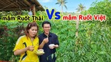 Bé Nan Rủ Em Chồng Ăn Cóc Trên Cây Và Review Mắm Ruốc Thái Lan Với Việt Nam | Làm Dâu Ở Việt Nam