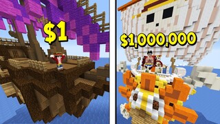 ถ้าเกิด!! บ้านเรือคนรวย $1,000,000 เหรียญ VS บ้านเรือคนจน $1 เหรียญ - (มายคราฟ)