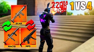 A CADA KILL DUAS ARMAS NOVAS NESSE DESAFIO SOLO VS SQUAD!! FREE FIRE MOBILE