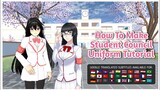 How To Make Student Council Uniform From Yandere Sim Tutorial ◉ Sakura School Simulator