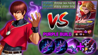 DYRROTH PURPLE BUILD VS TOP GLOBAL LING | BEST BROKEN BUILD FOR ONE SHOT | MLBB