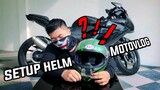 CARA PASANG ACTION CAMERA DI HELM KYT VENDETTA 2 SETUP HELM MOTOVLOG TERBAIK