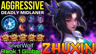 Aggressive Zhuxin Deadly Midlane Mage - Top 1 Global Zhuxin by SilverWolf - Mobile Legends