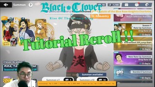 🍀Tutorial Reroll Black Clover Mobile🍀