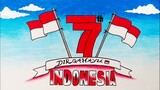 Menggambar tema HUT RI || Cara menggambar Dirgahayu Indonesia