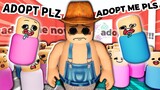 Playing Roblox adopt and raise a baby... WITHOUT ADMIN...