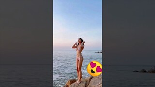 Hot Bikini girl in sea beach 🤩🏖️ | hot models | bj dance #viral #shorts #youtubeshorts #kpop #korean