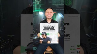 Orang Indo pada doyan dengerin PODCAST? Nomor 2 di dunia? Kamu juga ga? #shorts