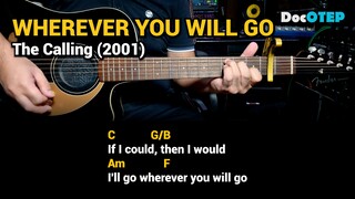 Wherever You Will Go - The Calling (2001) Easy Guitar Chords Tutorial with Lyrics