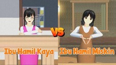 IBU HAMIL KAYA VS IBU HAMIL MISKIN - SAKURA SCHOOL SIMULATOR