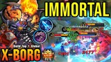 19 Kills!! X Borg Best Build 100% IMMORTAL - Build Top 1 Global X Borg ~ MLBB
