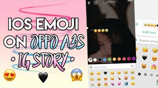 ios emoji on oppo a3s | ig story