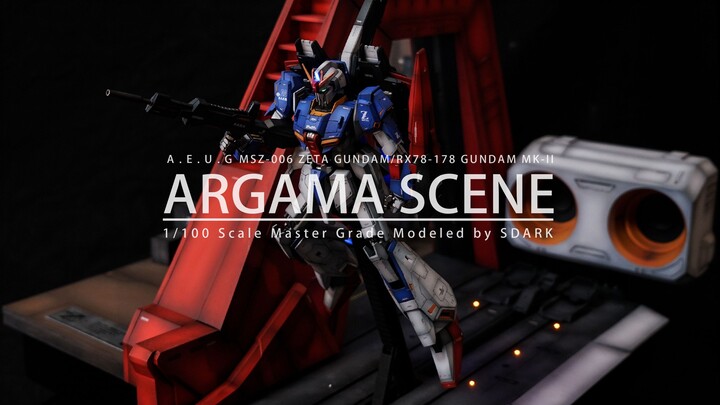 【SDARK】Mobile Suit Z Gundam Argama 1/100scale scene restoration [Zeta Gundam/MK2 Gundam Argama scene