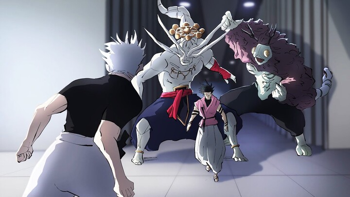 Gojo goes Berserk Mode on Sukuna Mahoraga & Agito - Gojo vs Sukuna - Jujutsu Kaisen Fan Animation