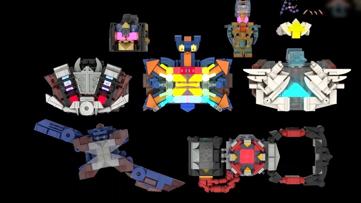 With the birth of Rainbow Dragon, the Gochard series is finished! Lego-style building blocks MOC Kam