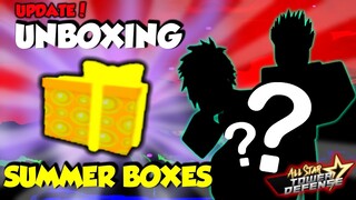 *NEW UPDATE!* UNBOXING SUMMER BOXES & FREE CODE | ROBLOX ALL STAR TOWER DEFENSE