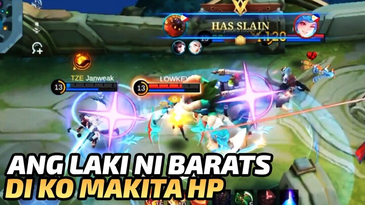 ang laki ni barats di ko makita hp