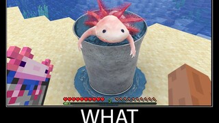 Minecraft รออะไร meme part 89 minecraft axolotl ที่สมจริง