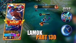 LAMOK PART 130 | BRUNO BEST BUILD AND EMBLEM SEASON 24 | Mobile Legends Bang Bang