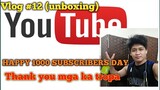 My own Unboxing vlog 'happy 1k subscribers day'