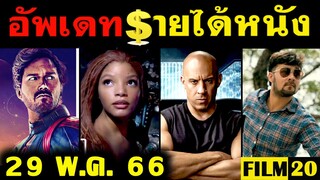 อัพเดทรายได้หนัง Fast X - Little Mermaid - Guardians of the Galaxy - เซียนหรั่ง อื่นๆ ณ 29 พ.ค. 66