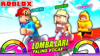 CURANG..!! CACA PELARI TERCEPAT KALAHIN BANG BOY TAPI PAKE ROBUX DI ROBLOX ft @Shasyaalala