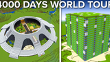 INSANE 4000 วัน Minecraft โลกก้าวหน้า