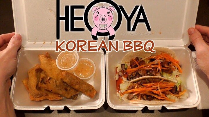 ASMR: Eating Korean BBQ Pork Tacos, Fire Rangoon & Egg Rolls