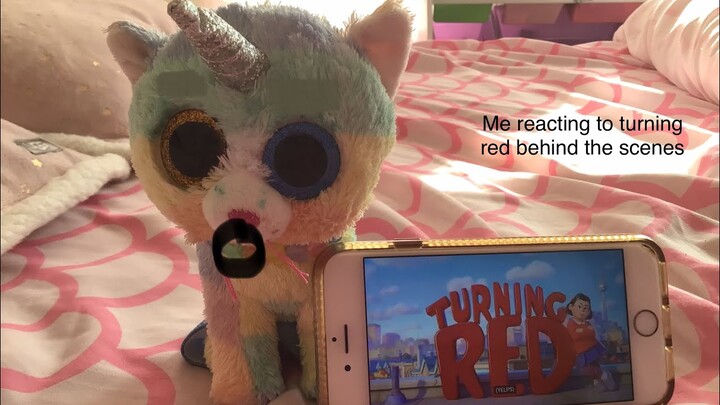 Me reacting to turning red behind the scenes￼￼