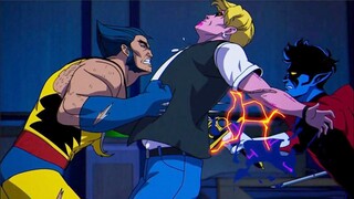 Wolverine and Nightcrawler VS Sentinels Robots Full Fight | X-Men 97 Episode 8