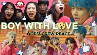[MV REACTION] BTS (방탄소년단) - Boy With Luv feat. Halsey'// OOPS DAILY