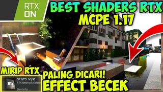 KEREN! SHADERS MCPE 1.17 Realistic | Shader RTX mcpe paling mirip!! dan ada Reflection block | rtx