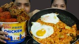 SUPER CHEESY KIMCHI FRIED RICE + MINISTOP CHICKEN MUKBANG |COLLABORATION WITH @BOBBY & ROCKY