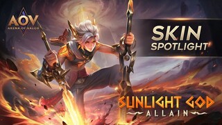 Allain Sunlight God Skin Spotlight - Garena AOV (Arena of Valor)