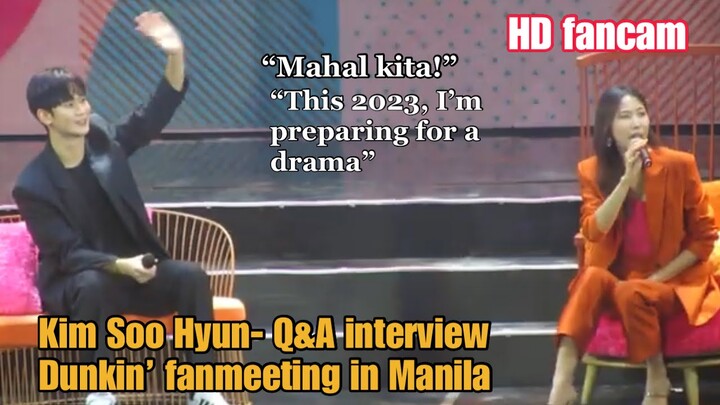 Kim Soo Hyun Fan Meeting - Q&A with Jessica Lee - Dunkin fanmeet in Manila Part 3/5