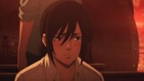"Mikasa, semua orang tahu wajahmu tidak memerah karena matahari terbenam."