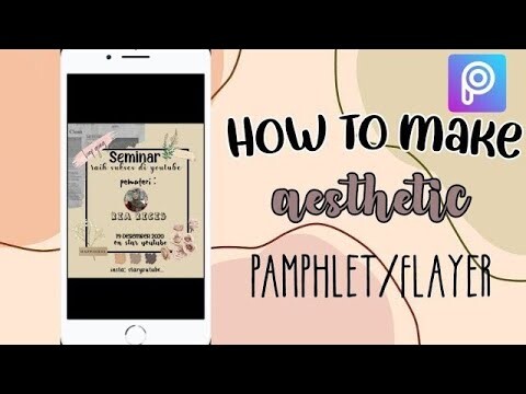Cara membuat pamphlet/flayer aesthetic dan simple🌼