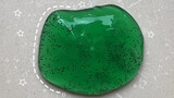 [ASMR][DIY]Chà xát slime trong màu trái kiwi