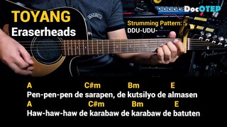 Toyang - Eraserheads (1993) Easy Guitar Chords Tutorial with Lyrics Part 1 SHORTS REELS