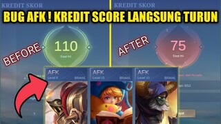 ADA YANG PERNAH ? BUG PALING PARAH !! DI TUDUH MOONTON AFK LALU KREDIT SCORE TURUN BANYAK !!